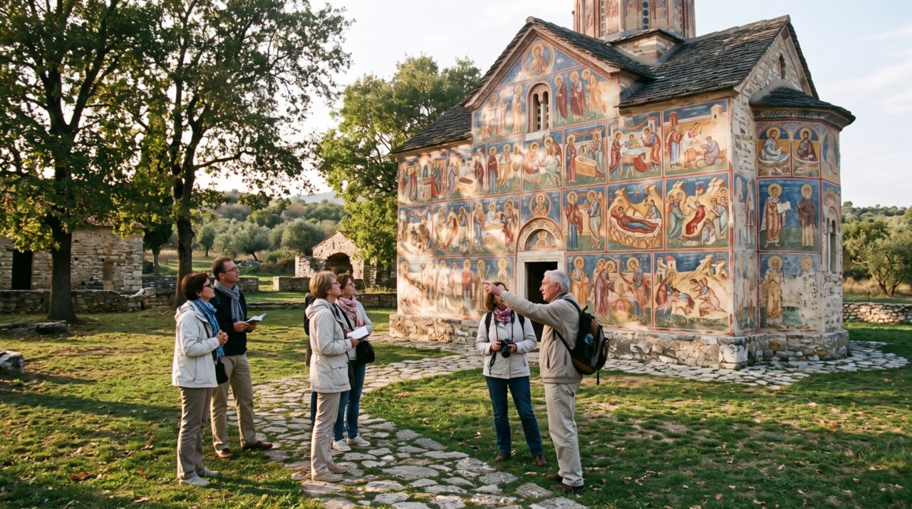 Paredes inteiras foram pintadas do lado de fora: oito igrejas moldavas transformaram fachadas em enormes ciclos de imagens