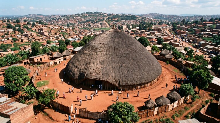 Um palácio de 1882 virou cemitério de reis dois anos depois: enorme construção de palha ainda guarda quatro soberanos de Buganda