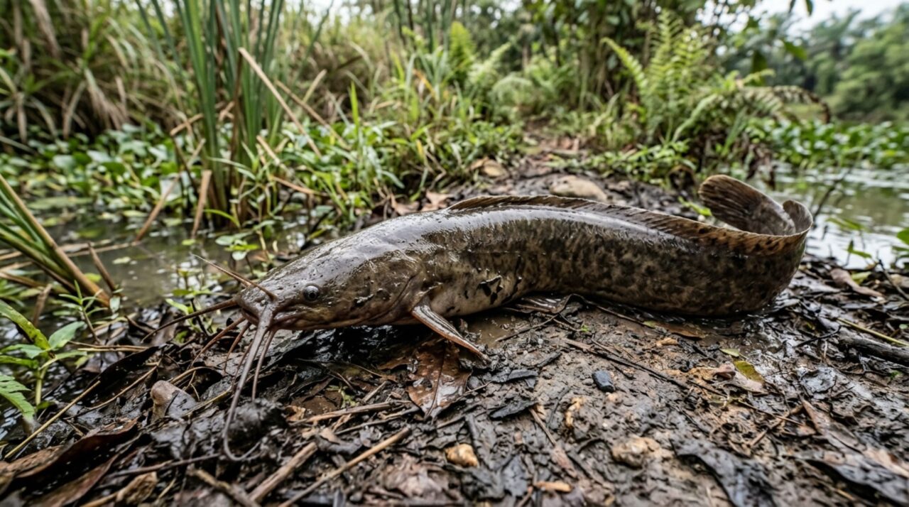O peixe que consegue sobreviver por horas fora da água e pode atravessar pequenos trechos de terra usando adaptações incomuns do próprio corpo