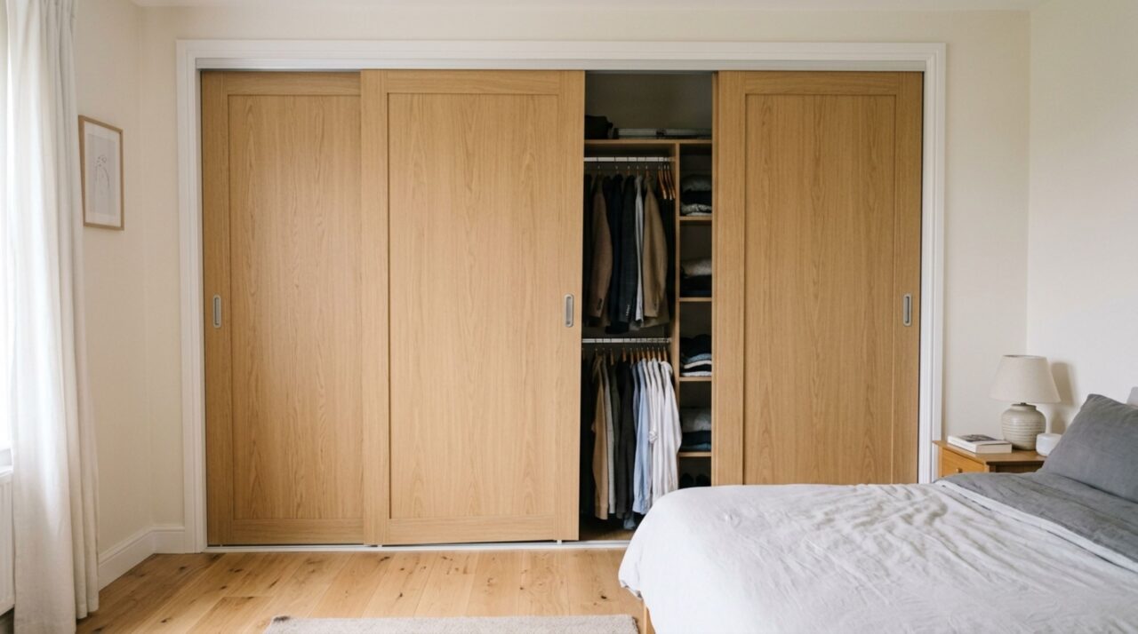 Após trocar o piso do quarto, moradora percebe que o guarda-roupa começa a abrir sozinho durante a madrugada e só entende o motivo quando coloca um nível sobre o móvel e descobre uma inclinação criada pela nova camada de revestimento