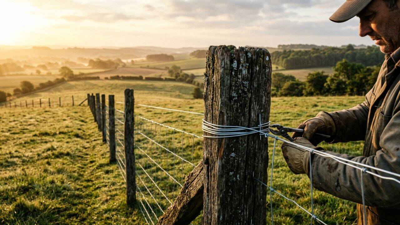 Agricultor substitui cerca antiga por arame novo e vizinho percebe que a linha foi deslocada quase dois metros durante 600 metros