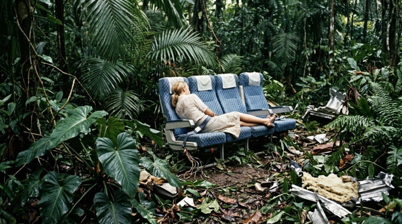 Garota de 17 anos caiu cerca de 3.000 metros presa a uma fileira de assentos após avião se partir sobre a Amazônia em 1971, sobreviveu à queda e passou 11 dias seguindo cursos d’água até encontrar ajuda