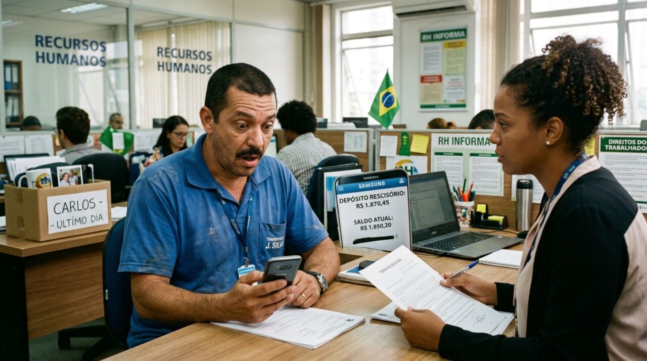 Trabalhador cumpre parte do aviso prévio e descobre como os dias restantes entram na rescisão
