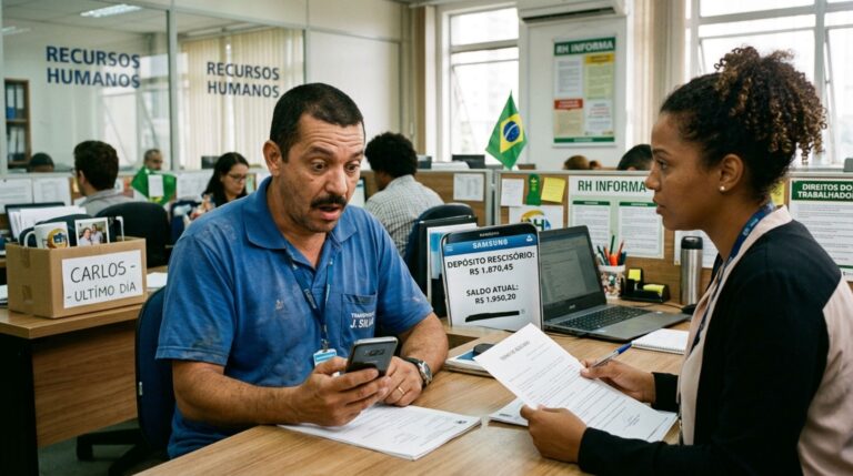 Trabalhador cumpre parte do aviso prévio e descobre como os dias restantes entram na rescisão