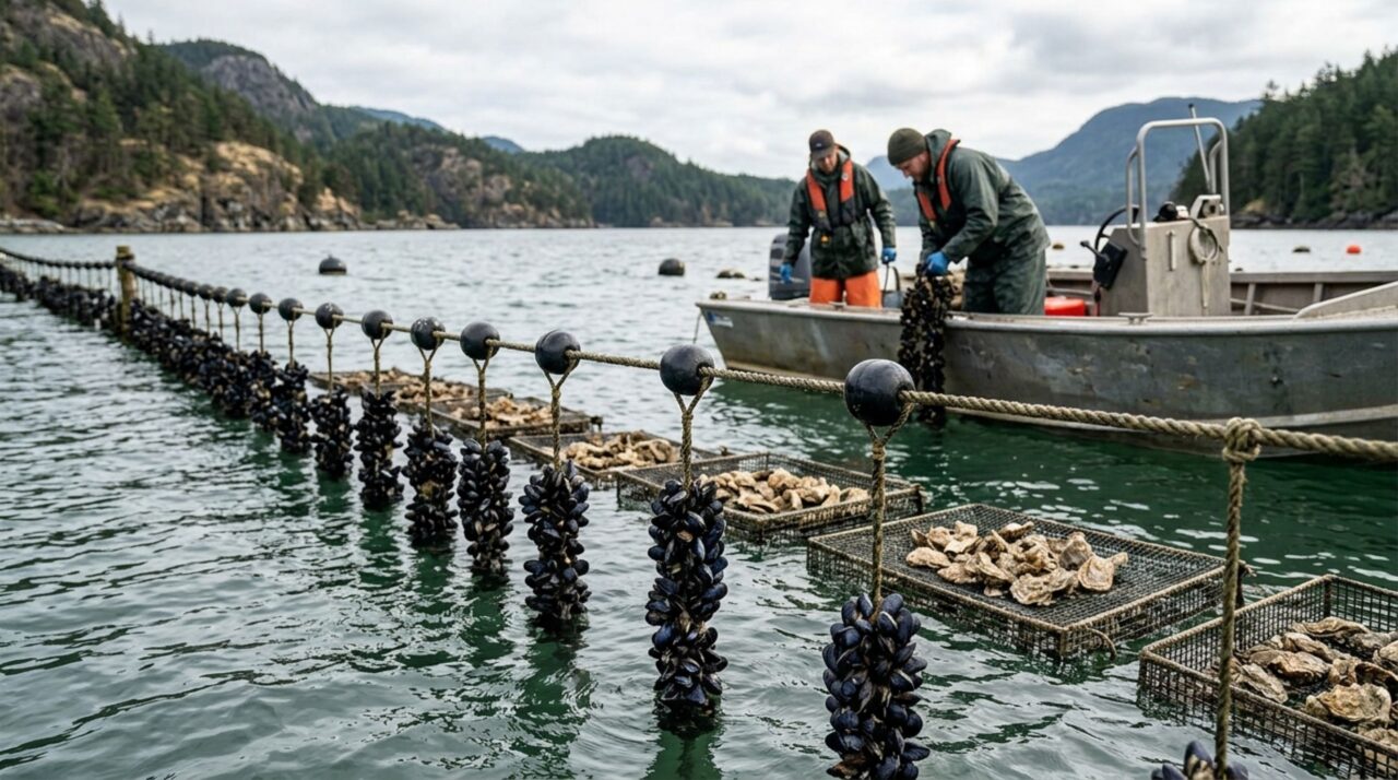 Mexilhões e ostras cultivados respondem por uma parcela expressiva do potencial nutricional dos invertebrados aquáticos