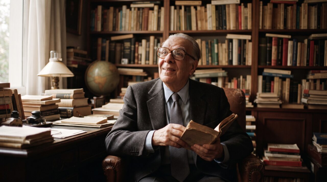 A paixão de Jorge Luis Borges por livros e o significado da sua frase famosa sobre o paraíso ser uma biblioteca
