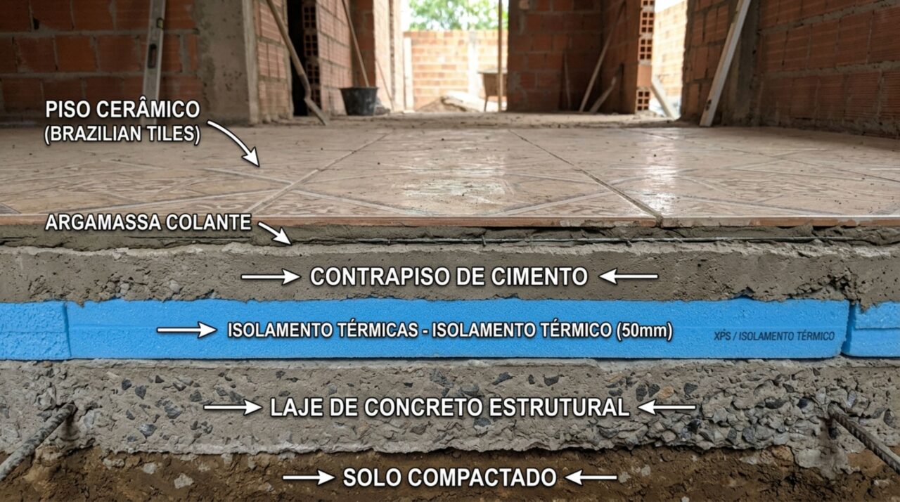 Porque colocar placas de XPS sob o piso pode melhorar o conforto térmico da casa e diminuir a troca de calor com o solo