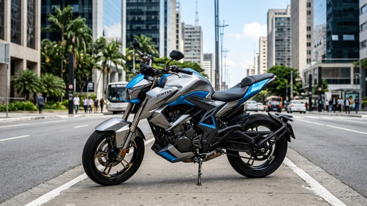 Naked de 41 cv destrava a 1,5 metro, lê a pressão dos pneus e muda sozinha para o modo Sport acima de 7 mil rpm