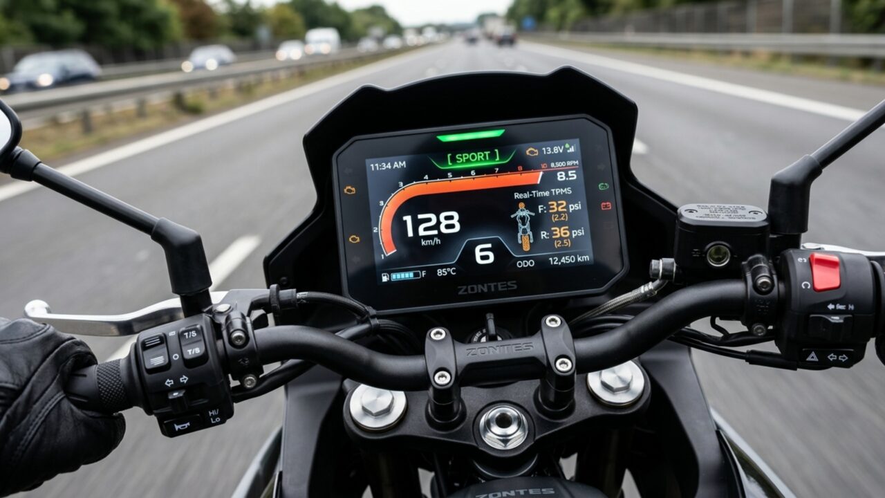 Naked de 41 cv destrava a 1,5 metro, lê a pressão dos pneus e muda sozinha para o modo Sport acima de 7 mil rpm