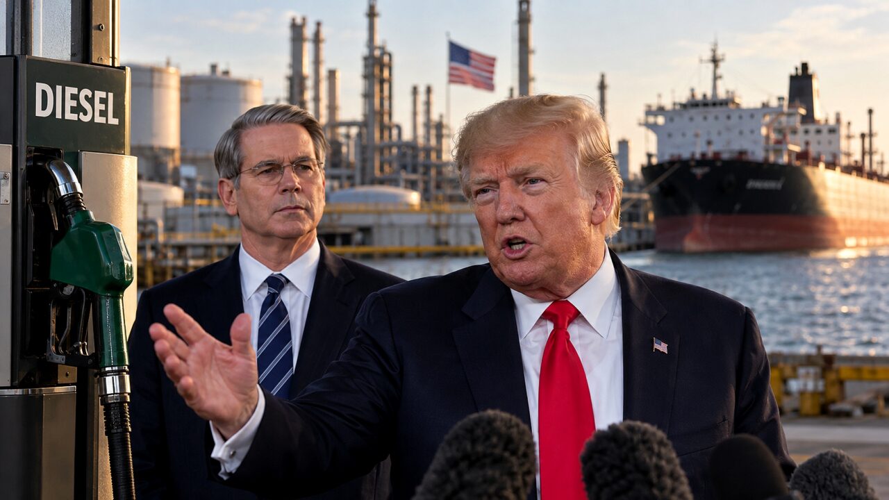 Trump avalia proibir exportações de diesel americano