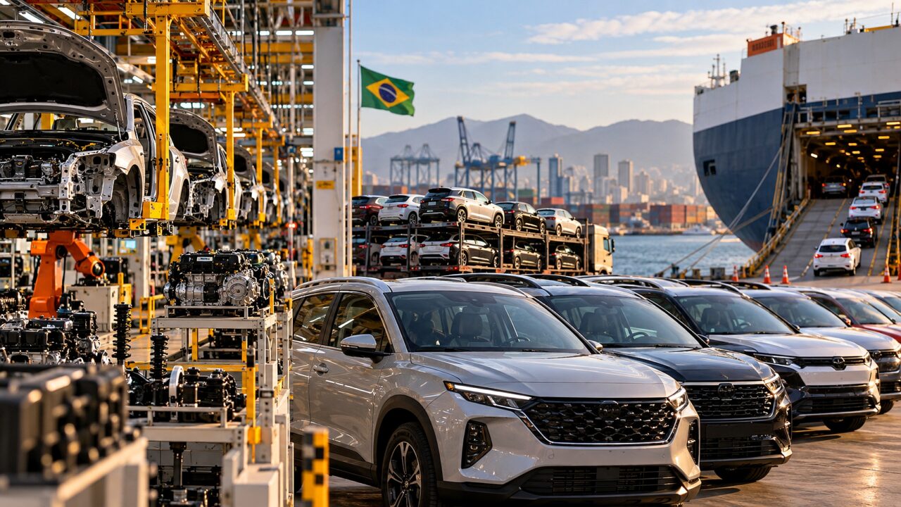 Veículos chineses já são mais da metade dos importados no Brasil