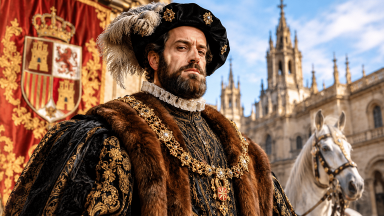 A reflexão de Carlos I da Espanha Falo espanhol com Deus, italiano com mulheres, francês com homens e alemão com meu cavalo
