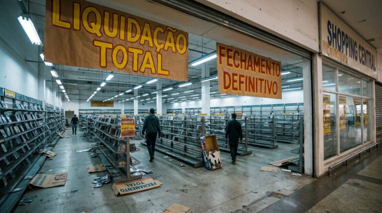 Depois de décadas dominando a venda física de música, rede entra em falência pela segunda vez e liquida 89 lojas, porque downloads e concorrentes digitais corroeram o modelo baseado em grandes pontos cheios de CDs e DVDs