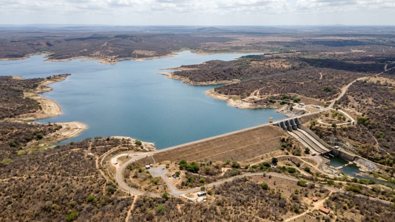 Maior açude do Brasil tem capacidade para armazenar 6,7 bilhões de metros cúbicos, ocupa áreas de quatro municípios e mudou o sertão ao submergir uma cidade
