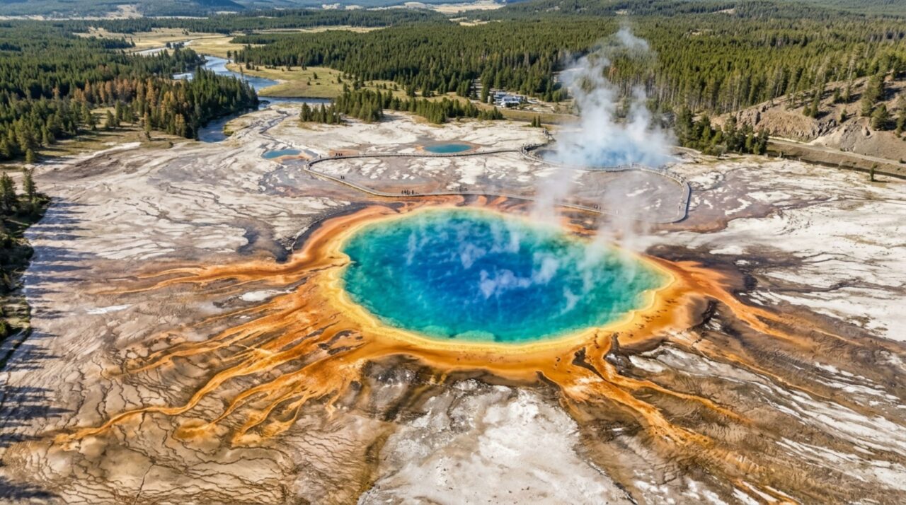 Uma única região reúne mais de 10 mil estruturas hidrotermais e mais de 500 gêiseres, concentração difícil de encontrar em qualquer outro lugar da Terra