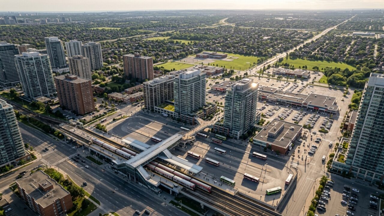 Uma caminhada pelo centro começa entre prédios históricos e termina diante de arranha-céus de vidro, mostrando como esta cidade canadense cresceu sem concentrar tudo em um único bairro