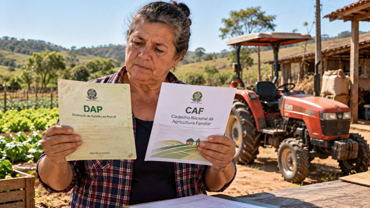 Agricultora de 63 anos procura financiamento para comprar um pequeno trator e descobre que a antiga DAP está sendo substituída por outro cadastro utilizado para acessar benefícios da agricultura familiar