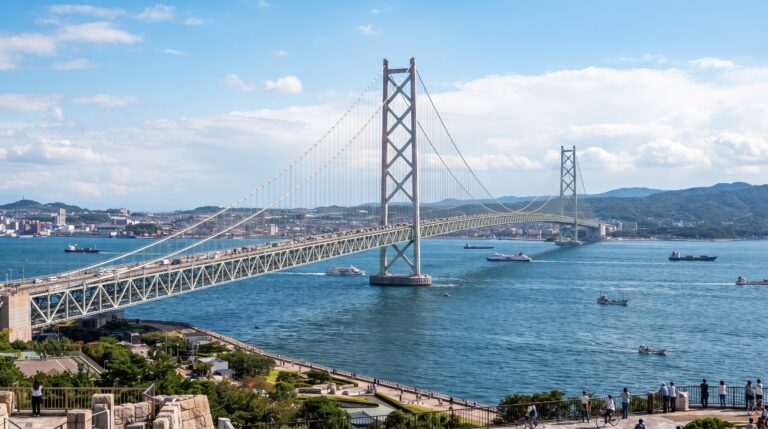 A engenharia impressionante por trás da ponte Akashi Kaikyo no Japão