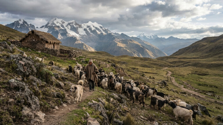 Alfonso, um fazendeiro morando a uma altitude de 4000 metros, passou de trabalhar para outros para criar quase 200 cabras Minha filha é meu motor e um motivo para continuar