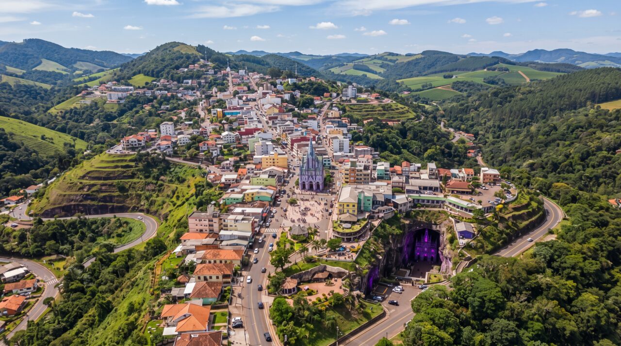 Turismo e atrações subterrâneas em Ametista do Sul no Rio Grande do Sul