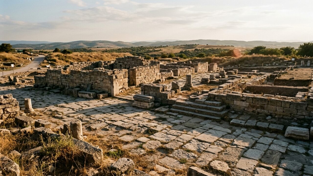 Troia ficou abandonada por poucas décadas e novos moradores voltaram justamente para reconstruir a vida ao redor da antiga praça central