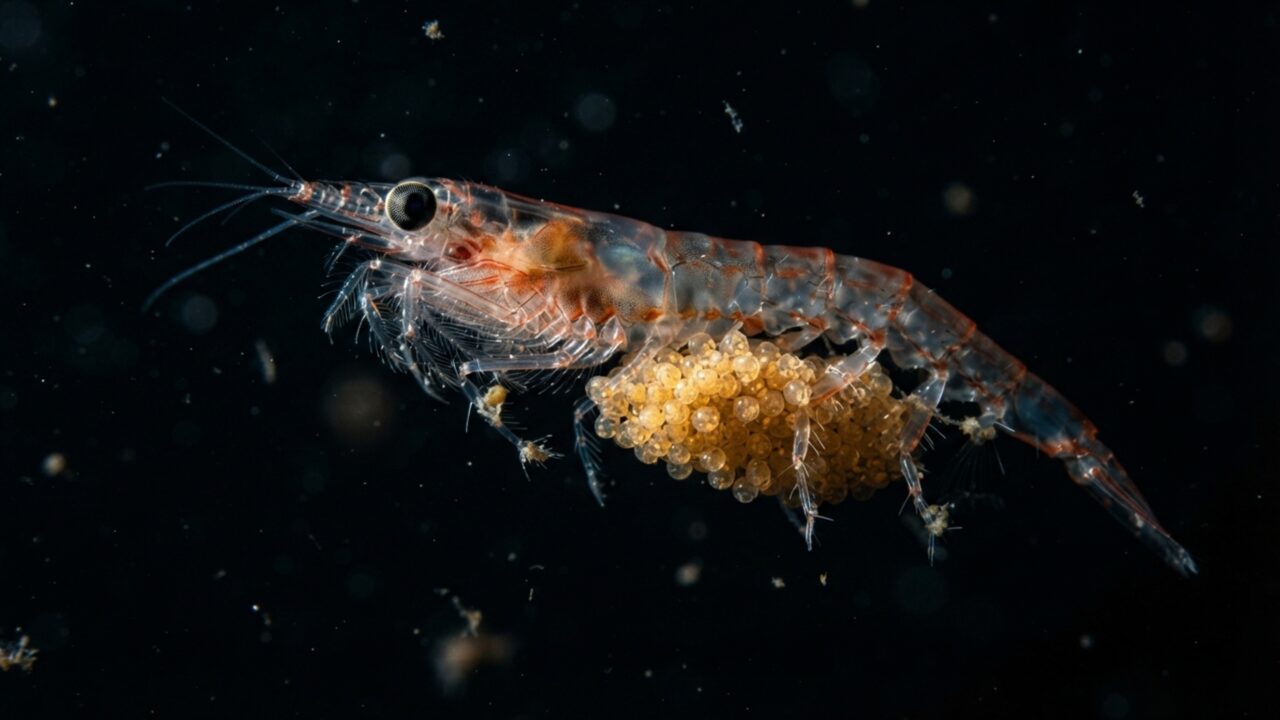 Krill grávido apareceu onde ninguém procurava por ele: fêmeas se concentraram ao redor de fontes hidrotermais no fundo da Antártida