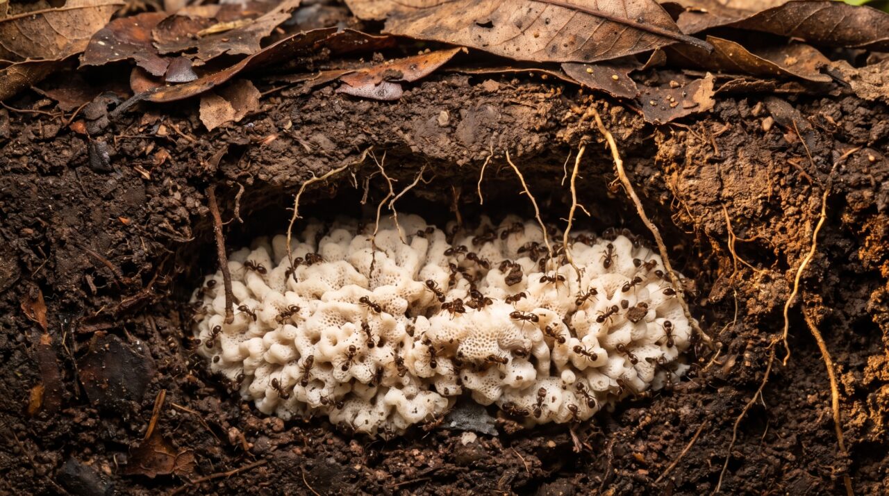 As formigas começaram a cultivar fungos milhões de anos antes dos humanos aprenderem a plantar