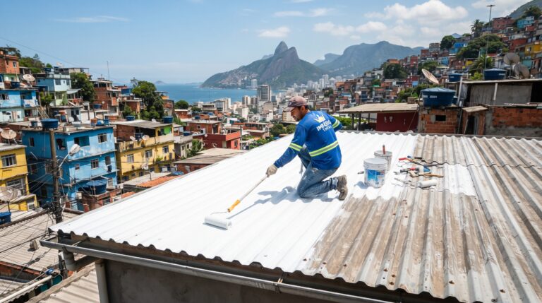 Custo e benefícios da aplicação de tinta térmica no telhado em 2026