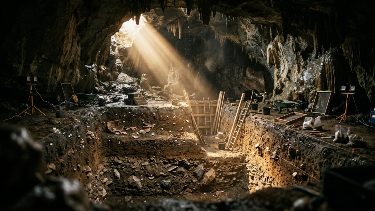 Uma rede de cavernas preservou sinais de presença humana desde o Paleolítico até a Idade Média no mesmo sistema subterrâneo