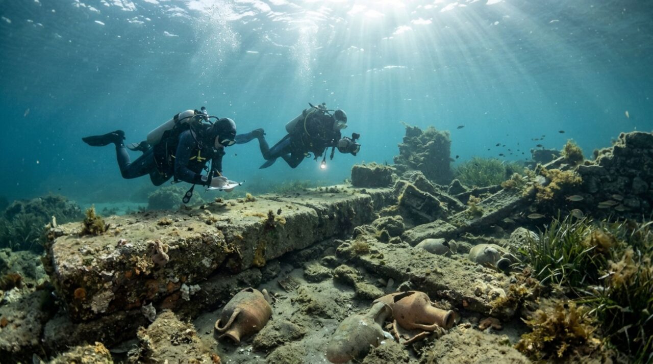 Arqueologia subaquática revela estruturas e áreas operacionais de portos mediterrâneos escondidas sob o mar