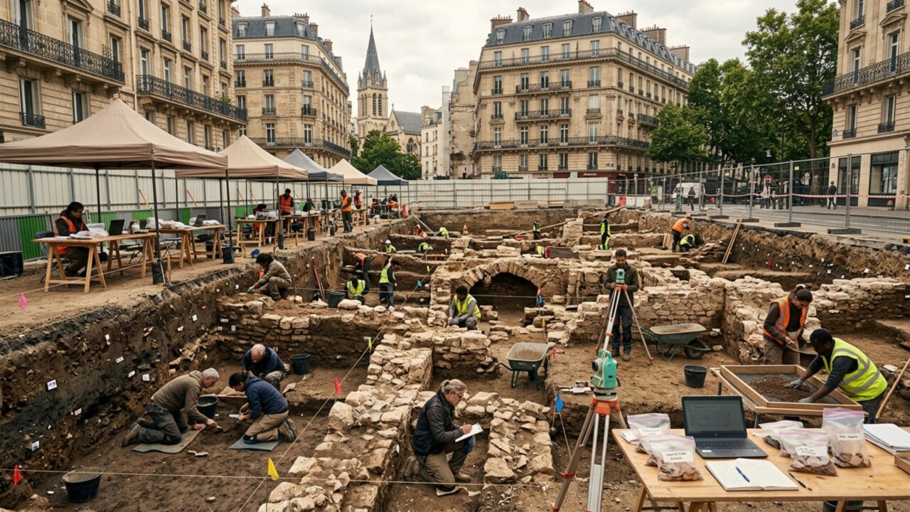 Uma parede apareceu sob um hospital de Paris e pode encerrar uma discussão antiga sobre onde a cidade realmente começou