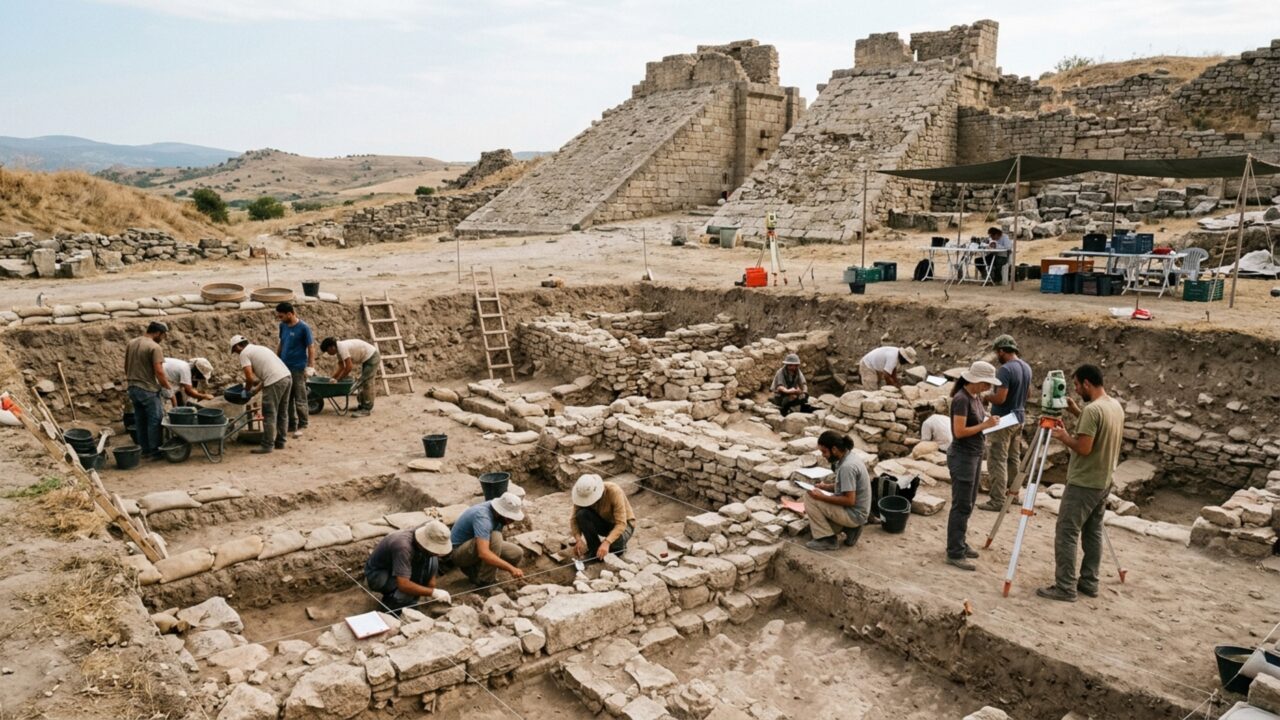 Troia ficou abandonada por poucas décadas e novos moradores voltaram justamente para reconstruir a vida ao redor da antiga praça central