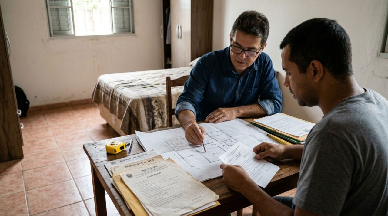 Morador compra uma casa antiga e transforma a garagem em quarto para ampliar o imóvel, mas descobre ao solicitar financiamento que a alteração não foi atualizada no cadastro municipal
