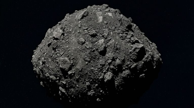 O asteroide Bennu possui uma superfície formada por fragmentos rochosos que preservam materiais anteriores ao nascimento do Sistema Solar
