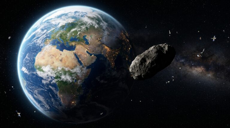 O asteroide Apophis vai passar mais perto da Terra que muitos satélites em 13 de abril de 2029, e poderá ser visto a olho nu
