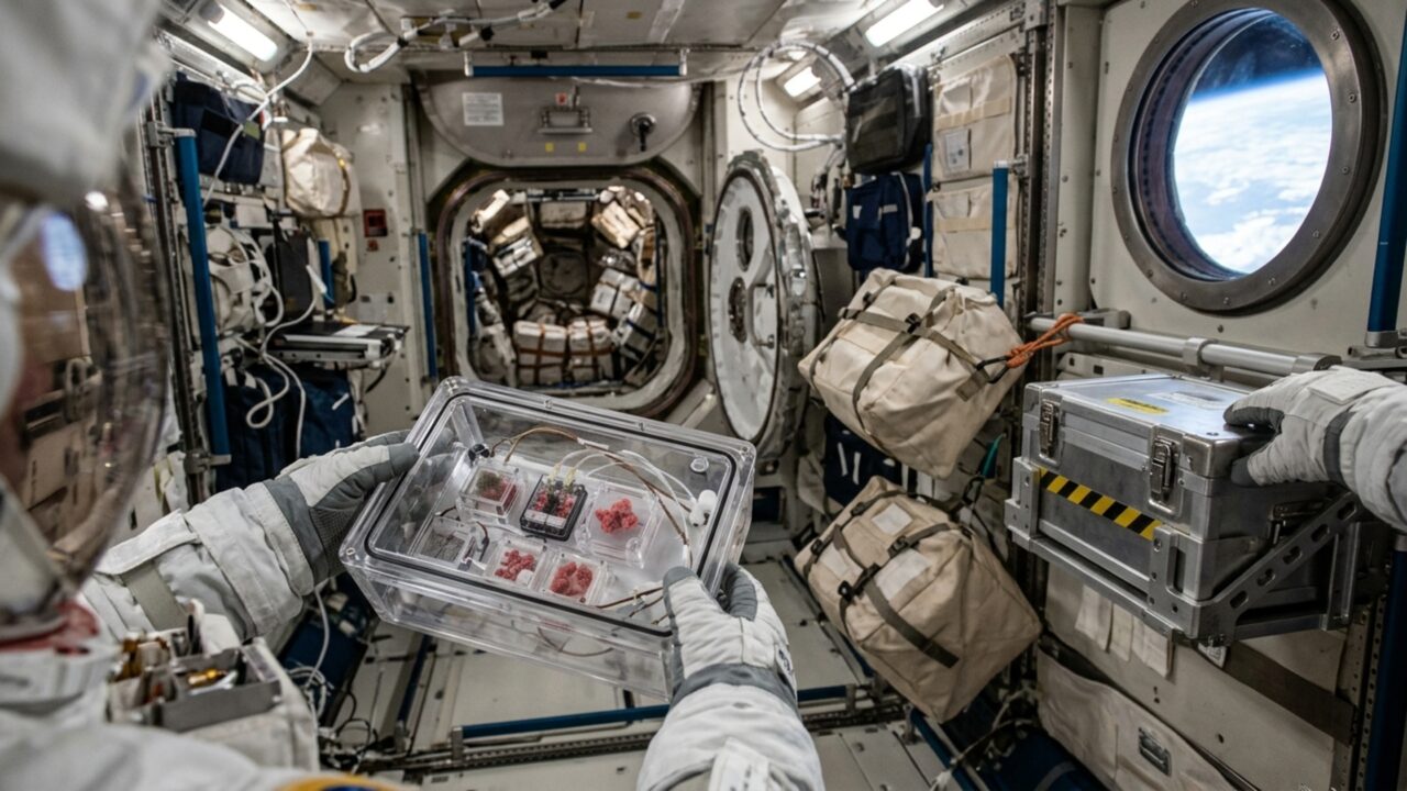 Uma nave de carga chegou à estação espacial levando minicérebros, tecido cardíaco em 3D e tecnologia para fabricar retinas longe da Terra