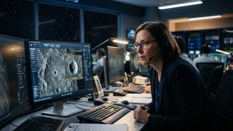 Um impacto recente abriu na Lua uma cratera que não existia nas fotos anteriores: objeto do tamanho de uma baleia atingiu a superfície entre abril e maio de 2024