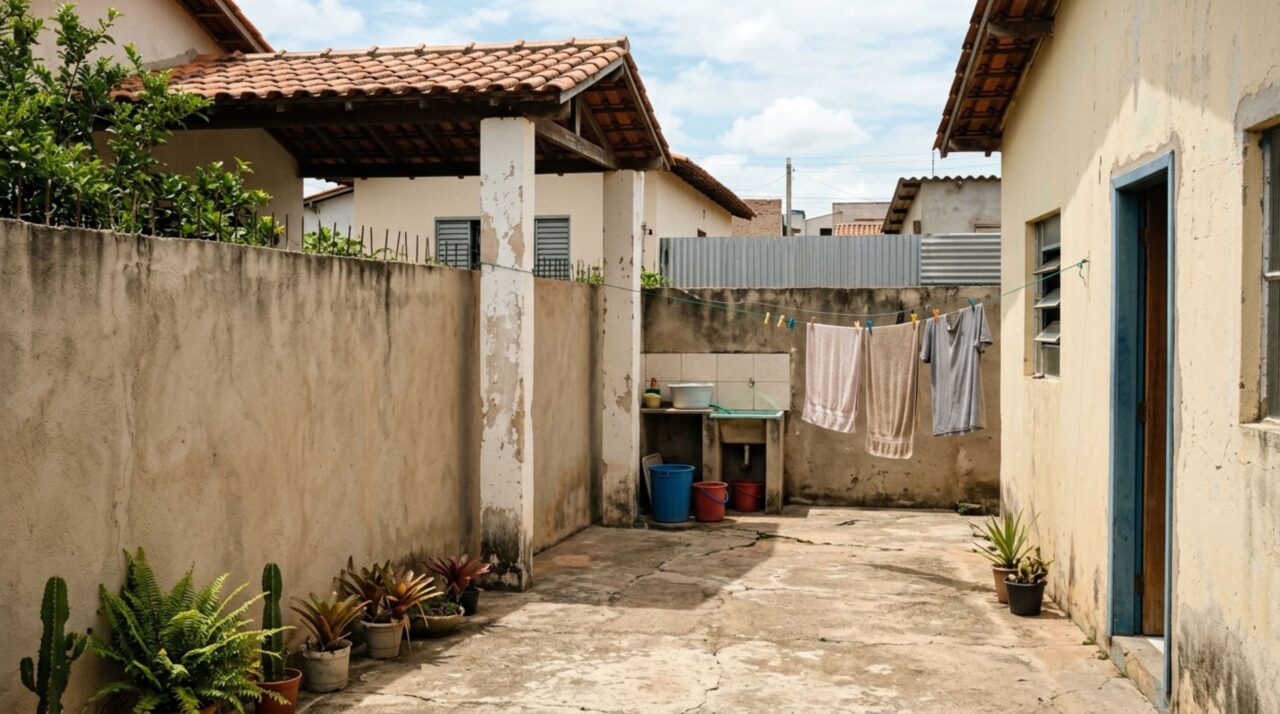 Homem volta de viagem e encontra pilares da varanda do vizinho dentro de seu quintal, exige a retirada e recebe proposta de pagamento pelos centímetros ocupados