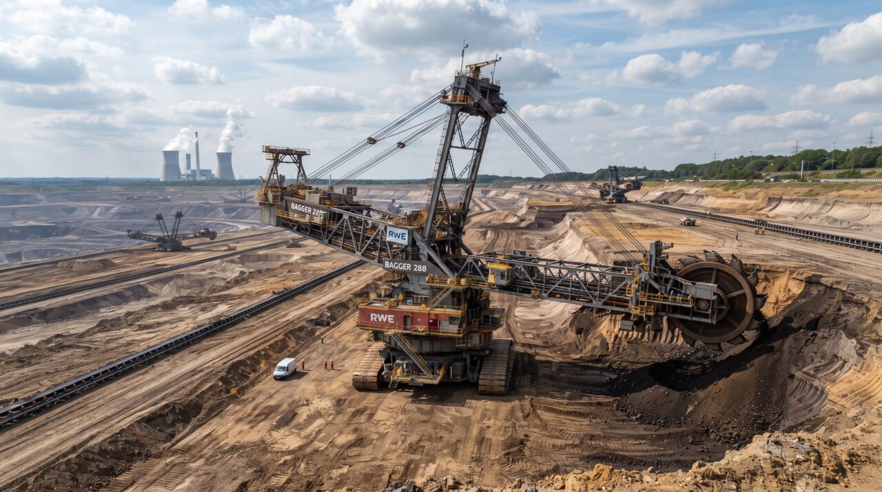 A Bagger 288, a colossal escavadeira alemã e suas proporções impressionantes de mineração.