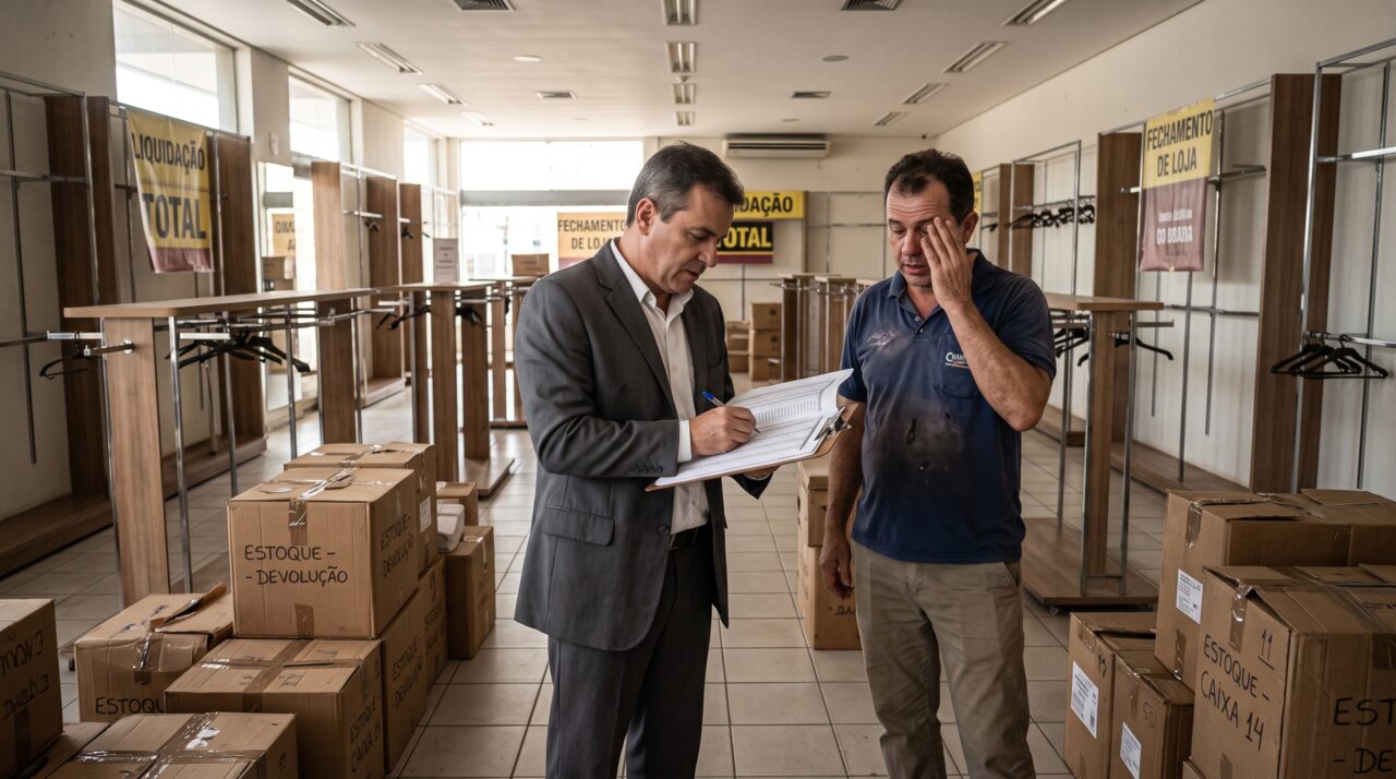 Depois de décadas como uma grande rede de departamentos, varejista entra em falência e fecha 149 lojas em apenas 59 dias, porque a reorganização não encontrou saída e a Justiça autorizou transformar estoque e imóveis em dinheiro
