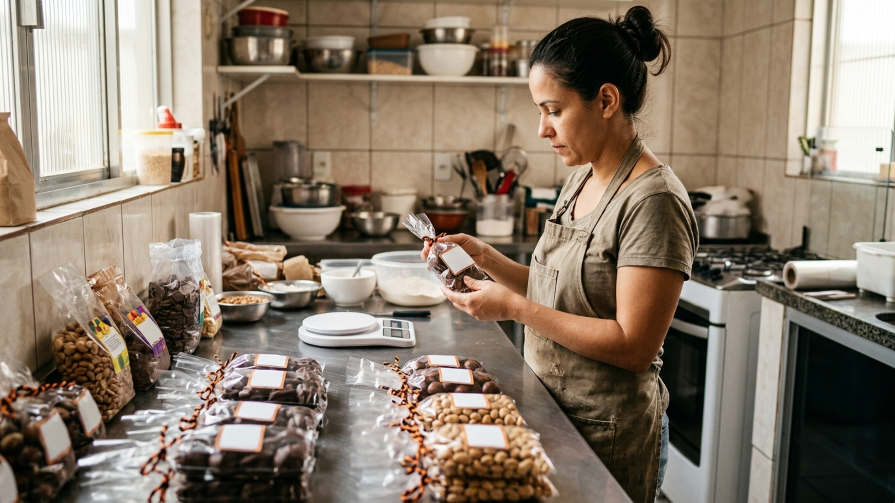 Confeiteira prepara 150 pacotes de doces para vender no Halloween e descobre que a lista de ingredientes pode precisar destacar substâncias capazes de provocar alergias graves