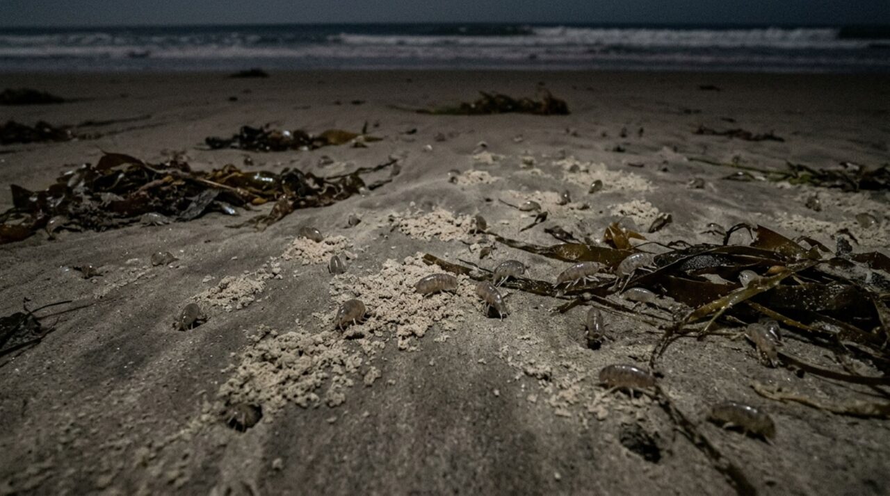 Crustáceos de 2,5 centímetros movem 310 toneladas de areia por dia enquanto a praia muda quase sem ninguém perceber