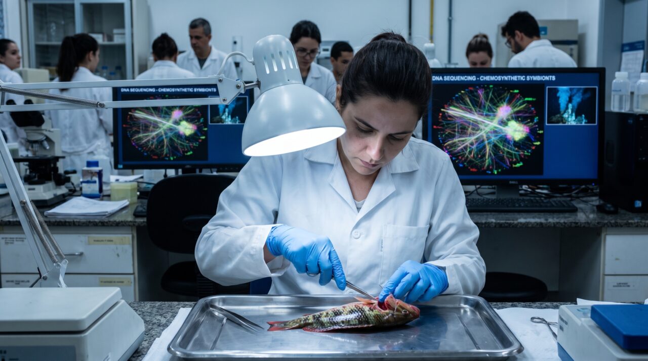 Bactérias encontradas nas brânquias de peixes de recife carregavam genes para produzir energia sem luz, uma capacidade que os pesquisadores não esperavam encontrar ali