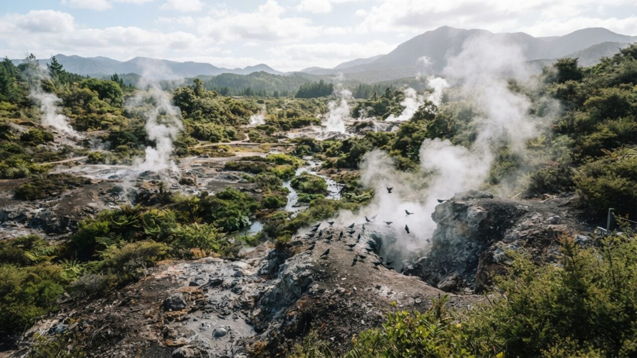 Pássaros entraram na fumaça quente de áreas vulcânicas para se limpar: vapor com enxofre pode funcionar como uma sauna contra parasitas