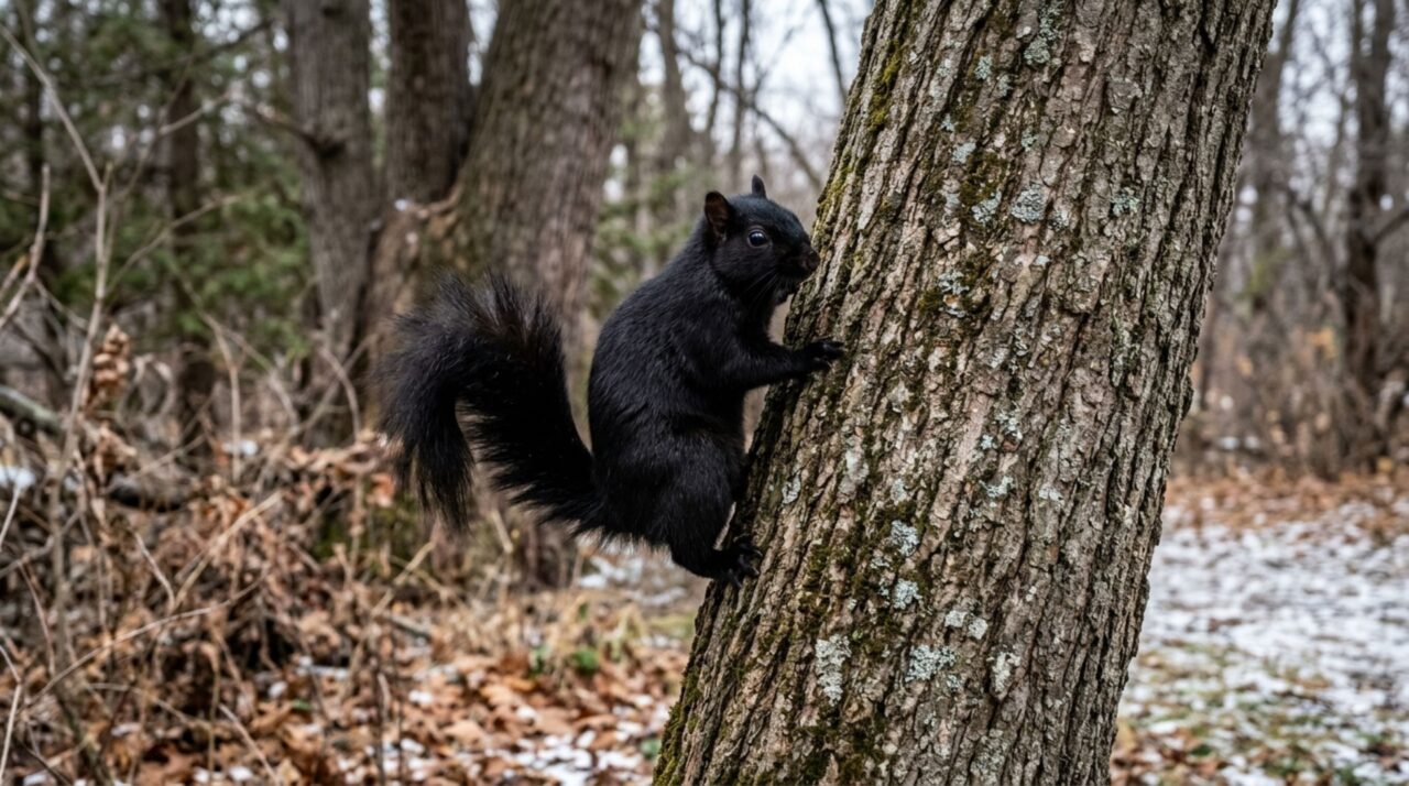Esquilos pretos se concentram justamente nos bairros mais frios e arborizados: 800 animais mostram que uma cidade pode empurrar a evolução em várias direções