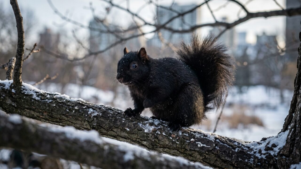 Esquilos pretos aparecem mais onde o inverno é frio e há mais árvores: 800 animais revelam como bairros podem empurrar a evolução em direções diferentes