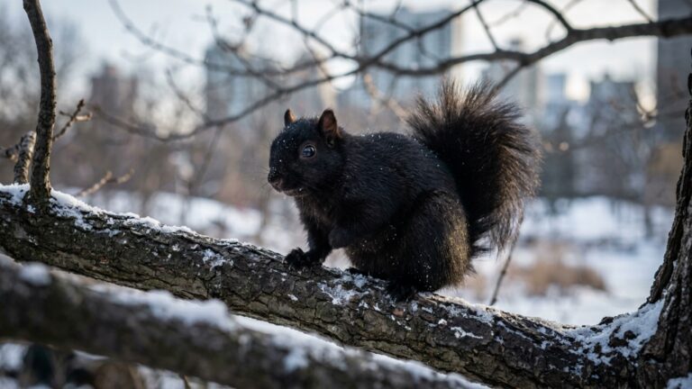 Esquilos pretos aparecem mais onde o inverno é frio e há mais árvores: 800 animais revelam como bairros podem empurrar a evolução em direções diferentes