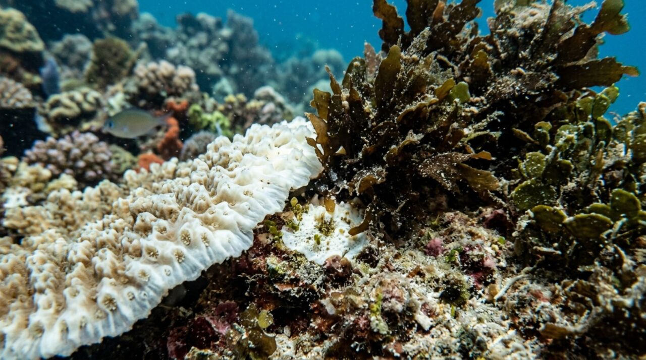 Branqueamento pode alterar a competição entre corais e macroalgas