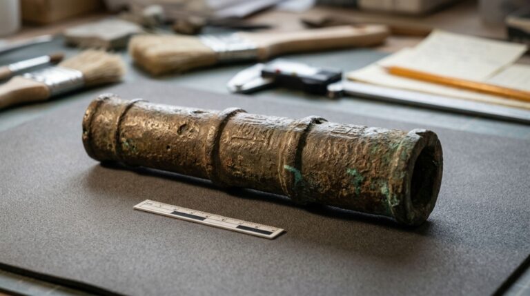 O canhão medieval Hwangja Hwatong, encontrado em Naju, preserva características de fundição e inscrições relacionadas à sua fabricação há cerca de seis séculos