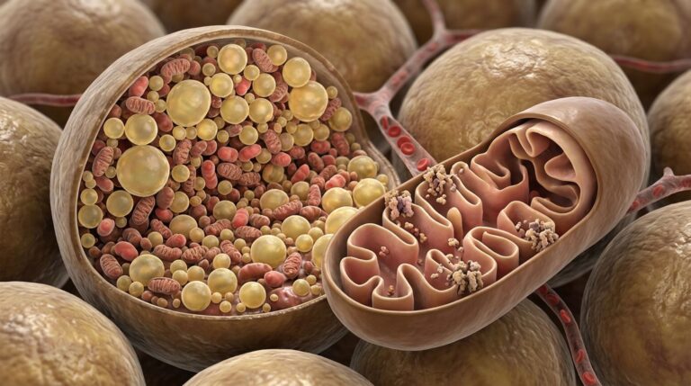 A gordura marrom possui células ricas em mitocôndrias, onde a proteína SLC25A34 participa de mecanismos relacionados ao metabolismo energético
